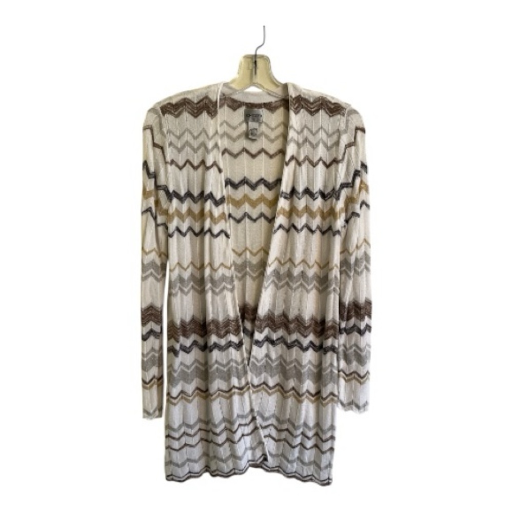 Missoni-Style Long Cardigan